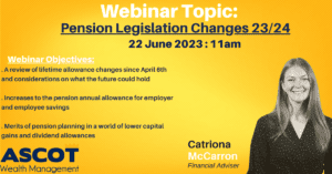 June Webinar: Pension Legislation Changes